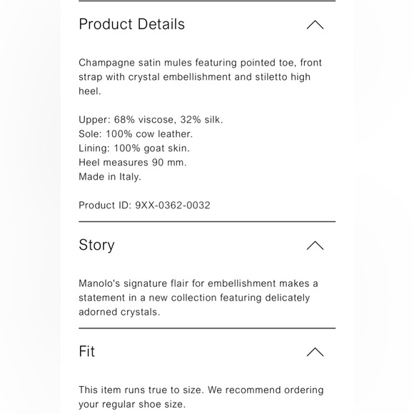 MANOLO BLAHNIK LURUM Champagne Satin Crystal Embellished Mules; size 6.5 - Picture 6 of 6